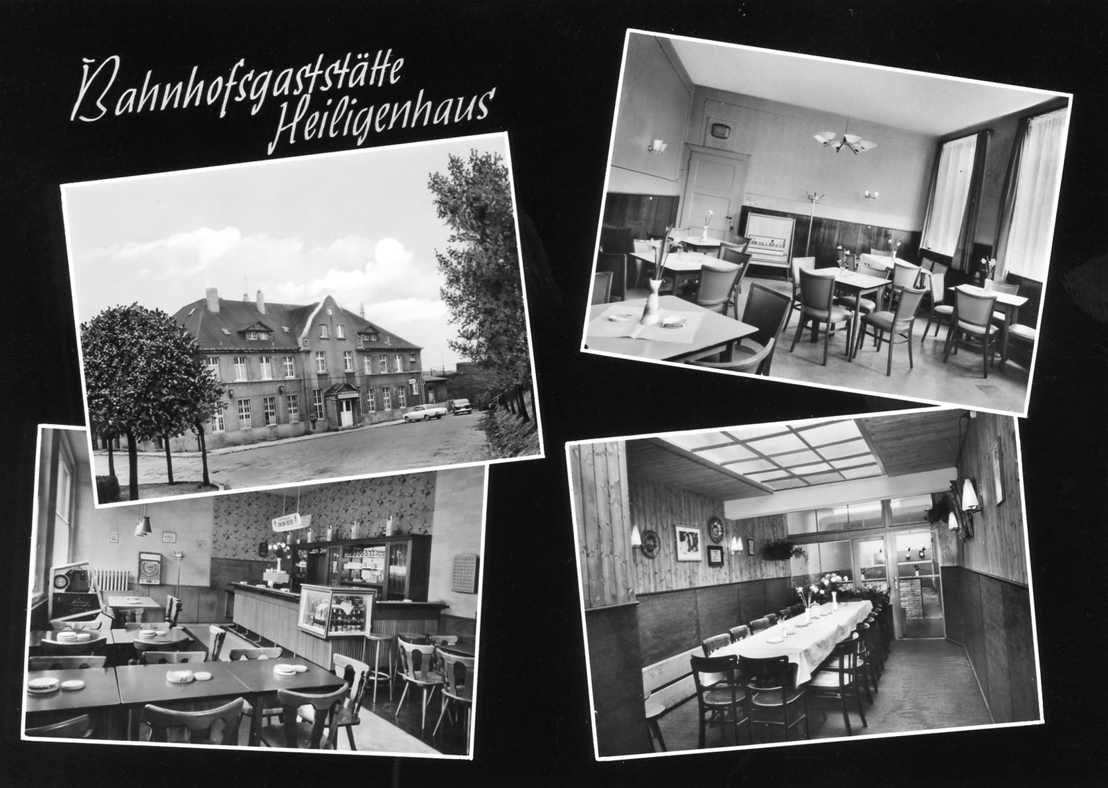 Bahnhof Gaststätte Postkarte StaH 2285