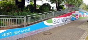 Bunte Museumsmauer
