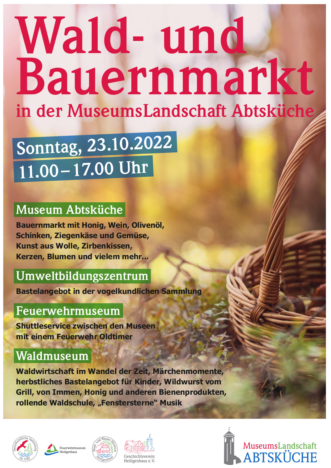 Herbstlicher Wald- und Bauernmarkt in der MuseumsLandschaft Abtsküche